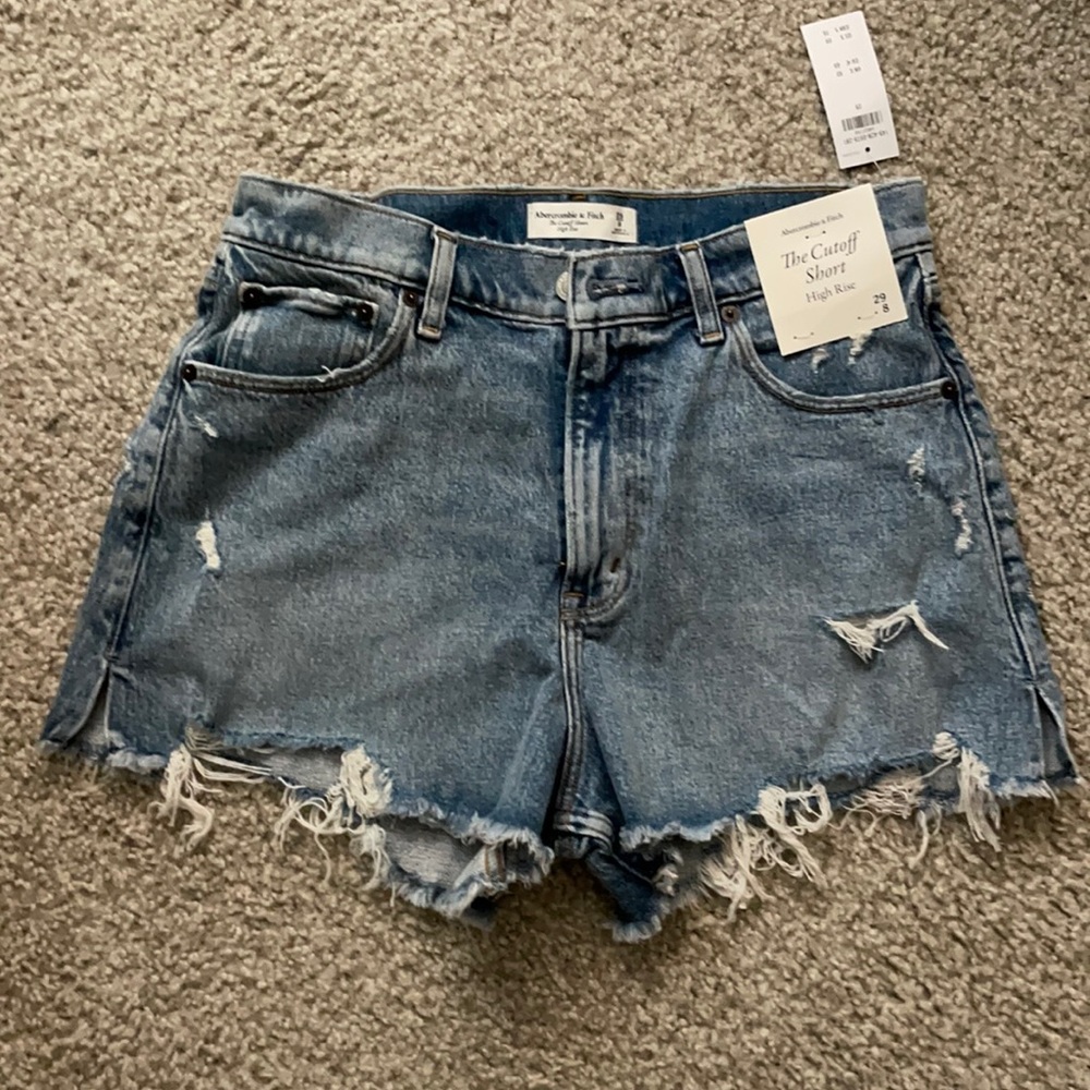 Brand New Abercrombie High Rise Cutoff Shorts